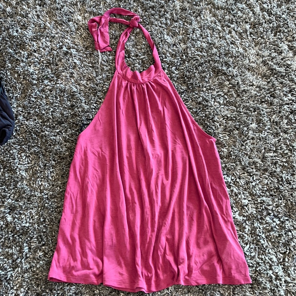 anthropologie eri + ali halter backless top